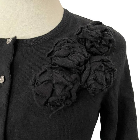 NEW York & Company Rhinestone Front Black Sweater Size S - Picture 4 of 8